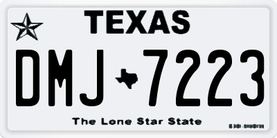 TX license plate DMJ7223