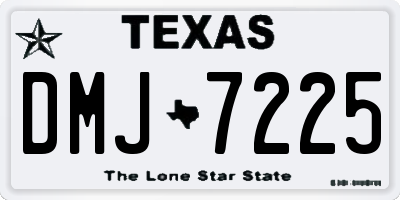 TX license plate DMJ7225