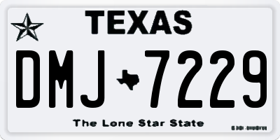 TX license plate DMJ7229