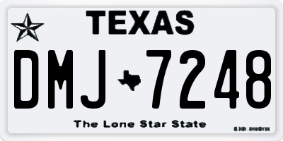 TX license plate DMJ7248