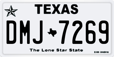 TX license plate DMJ7269