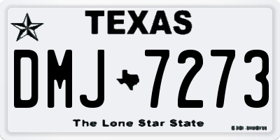 TX license plate DMJ7273