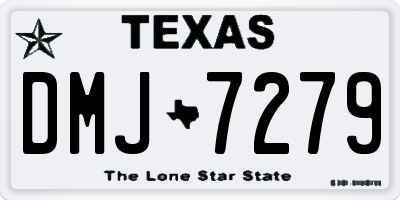 TX license plate DMJ7279