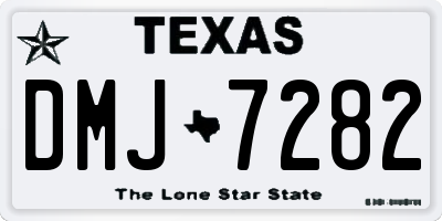 TX license plate DMJ7282