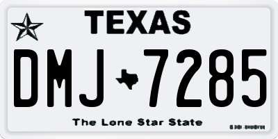 TX license plate DMJ7285