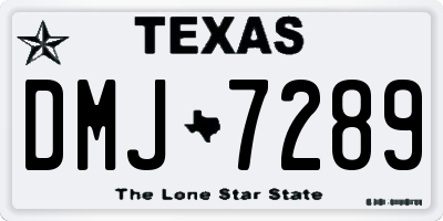 TX license plate DMJ7289