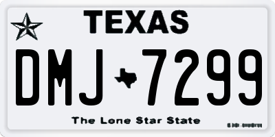 TX license plate DMJ7299