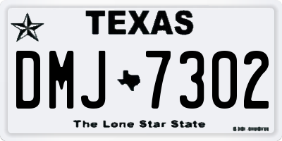 TX license plate DMJ7302