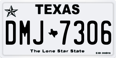 TX license plate DMJ7306