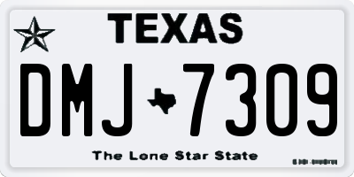 TX license plate DMJ7309