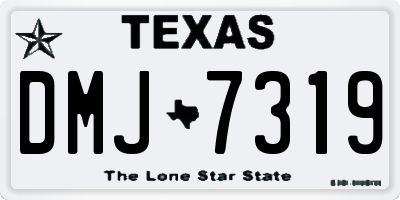 TX license plate DMJ7319