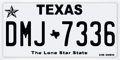 TX license plate DMJ7336