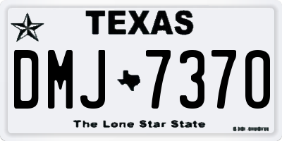 TX license plate DMJ7370