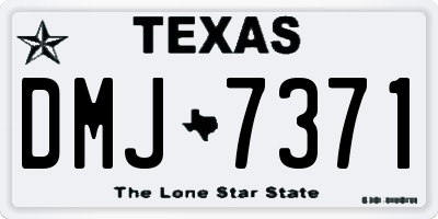 TX license plate DMJ7371