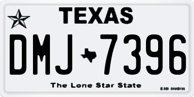 TX license plate DMJ7396