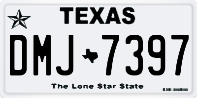 TX license plate DMJ7397