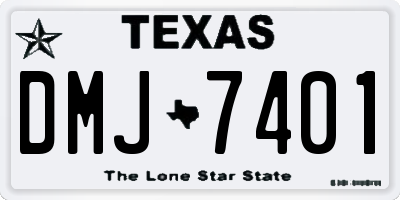 TX license plate DMJ7401
