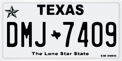 TX license plate DMJ7409