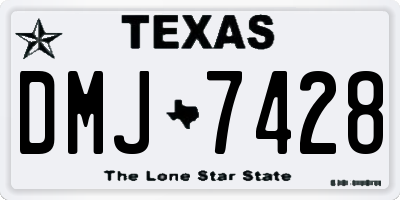 TX license plate DMJ7428