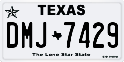 TX license plate DMJ7429