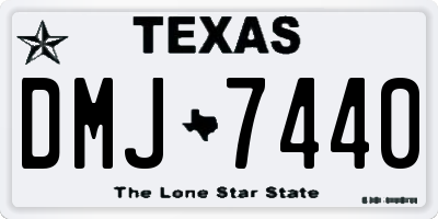 TX license plate DMJ7440