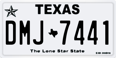 TX license plate DMJ7441