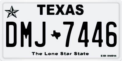 TX license plate DMJ7446