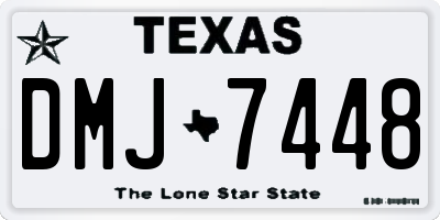 TX license plate DMJ7448