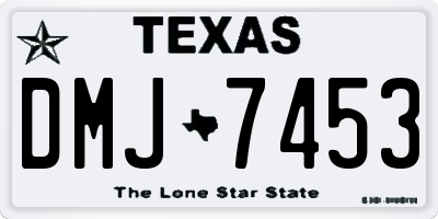 TX license plate DMJ7453
