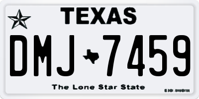 TX license plate DMJ7459