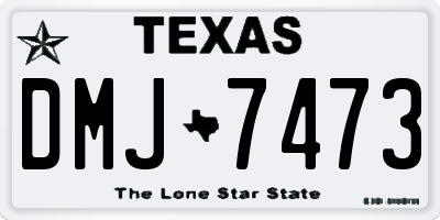 TX license plate DMJ7473