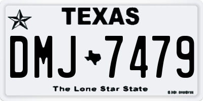 TX license plate DMJ7479