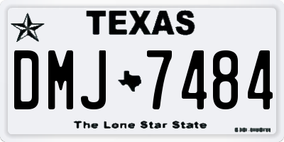 TX license plate DMJ7484