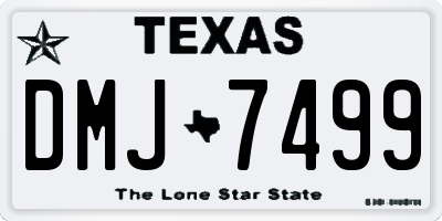 TX license plate DMJ7499