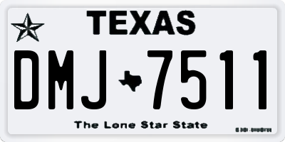 TX license plate DMJ7511