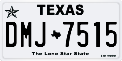 TX license plate DMJ7515