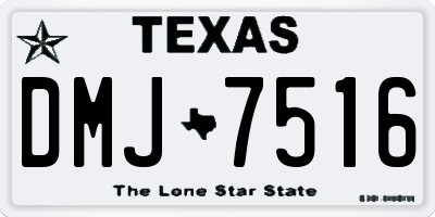 TX license plate DMJ7516
