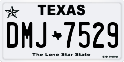 TX license plate DMJ7529