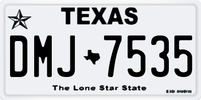 TX license plate DMJ7535