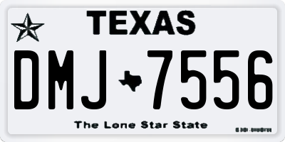 TX license plate DMJ7556