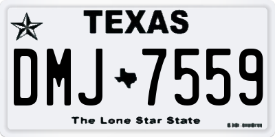 TX license plate DMJ7559