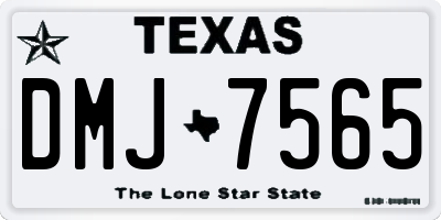 TX license plate DMJ7565