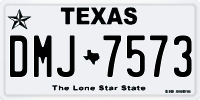 TX license plate DMJ7573