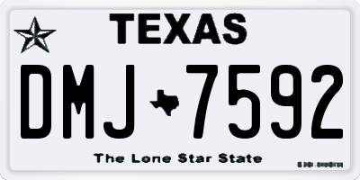 TX license plate DMJ7592