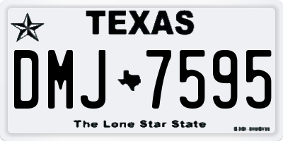 TX license plate DMJ7595