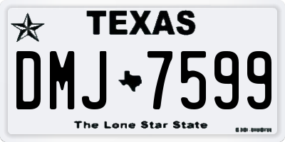 TX license plate DMJ7599
