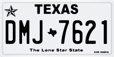 TX license plate DMJ7621