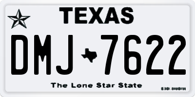 TX license plate DMJ7622