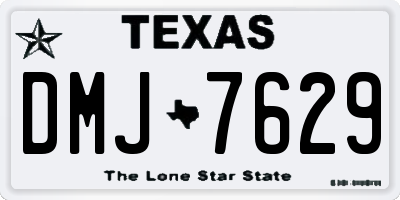 TX license plate DMJ7629