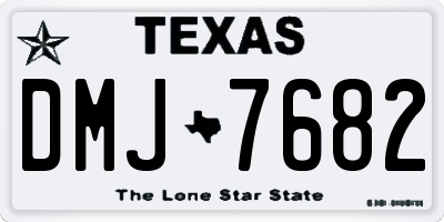 TX license plate DMJ7682
